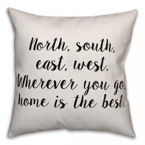 Home Is Best Pillow Cover