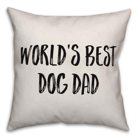 World's Best Dog Dad Pillow