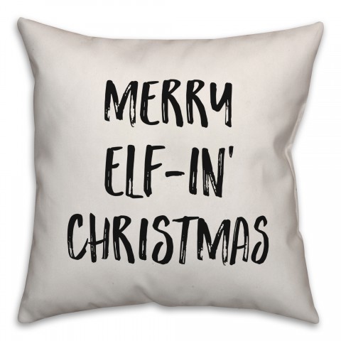 Merry Elf-In Christmas Pillow