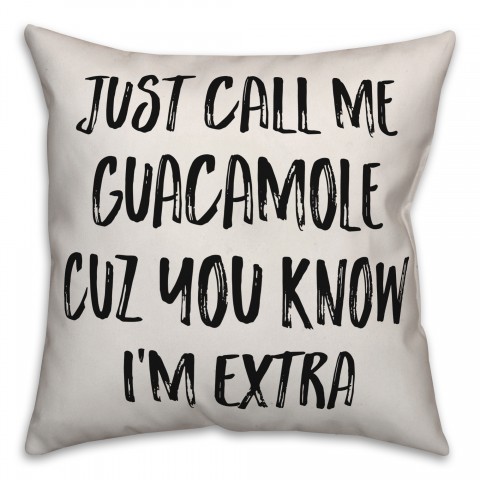 Call Me Guacamole Pillow