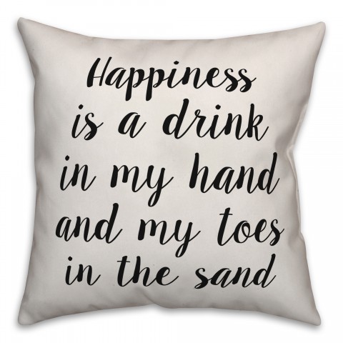 Happiness Is Pillow Cover