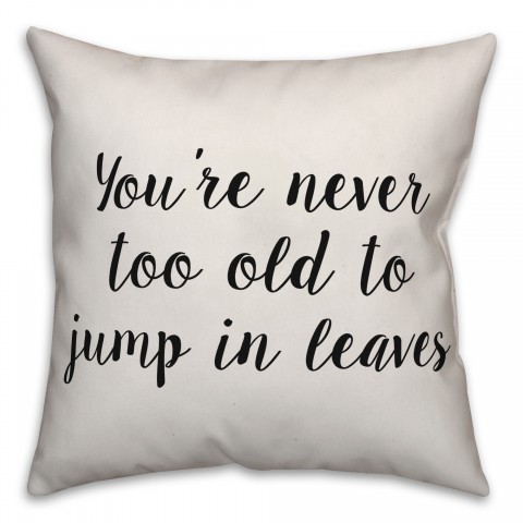 Never Too Old Pillow