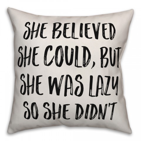 She Was Lazy So She Didn't Pillow