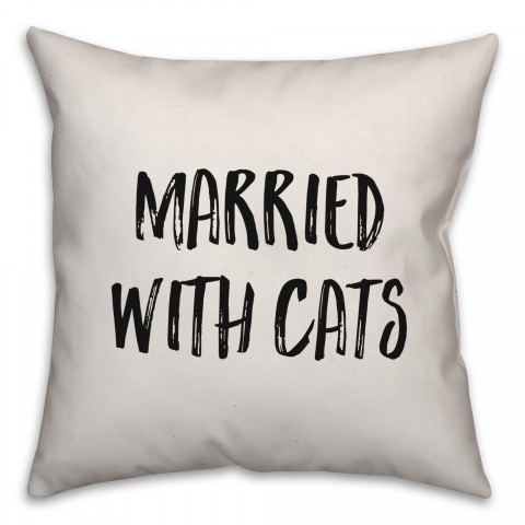 Married With Cats Pillow