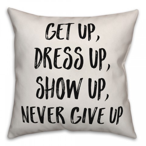 Never Give up Pillow