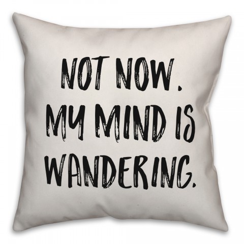 My Mind Is Wandering Pillow