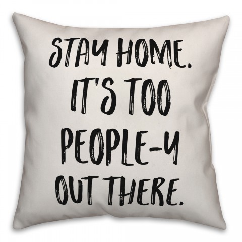 Let’s Stay Home Pillow Cover