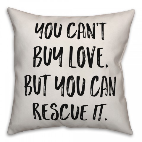 Rescue Love Pillow Cover