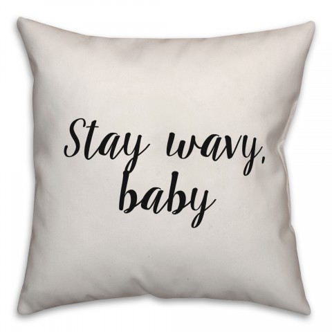 Stay Wavy, Baby Pillow