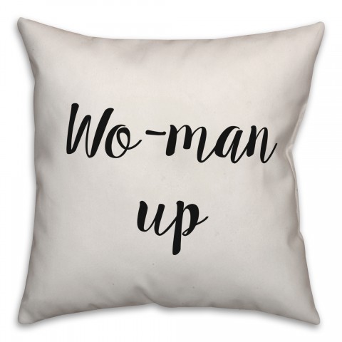 Wo-Man Up Pillow