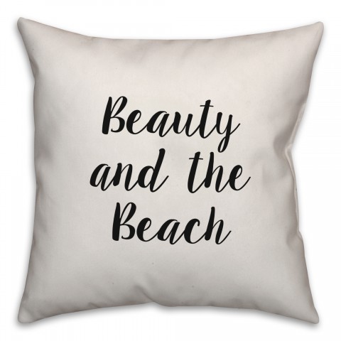 Beauty And The Beach Pillow