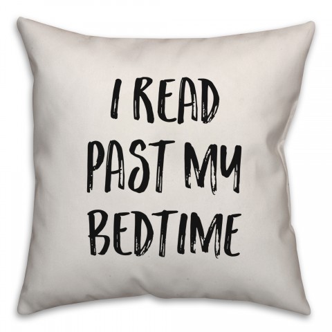 I Read Past My Bedtime Pillow