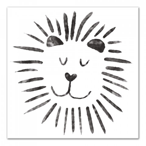 Lovely Lion 12x12 Canvas Wall Art