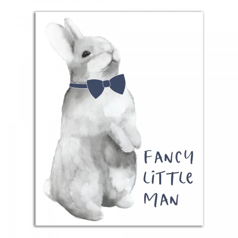 Fancy Little Man 11x14 Canvas Wall Art