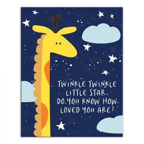 Twinkle Twinkle Little Star 11x14 Canvas Wall Art