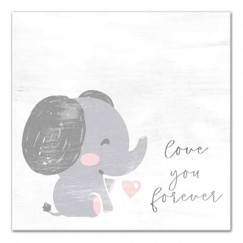 Love You Forever 16x16 Canvas Wall Art