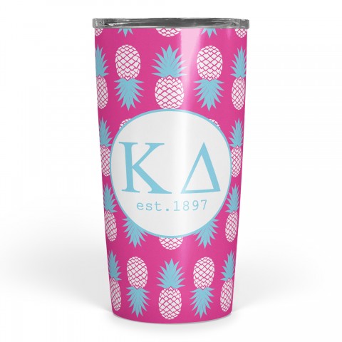 Kappa Delta Tropical Pineapple 20 oz Tumbler