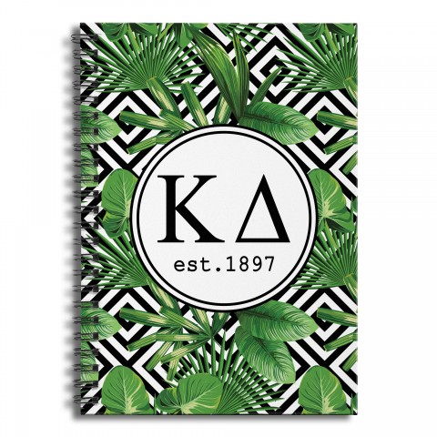 Kappa Delta Tropical Palms 6x8 Ruled Spiral Notebook