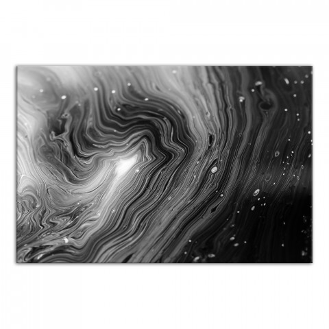 Black and White Galaxy Geode 32x48 Canvas Wall Art