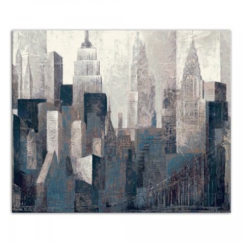 Big Apple Abstract 20x24 Canvas Wall Art