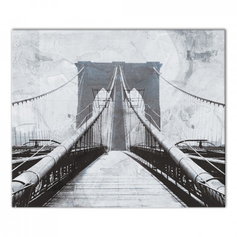 Brooklyn Bridge Sketch 20x24 Canvas Wall Art