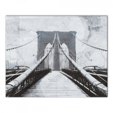 Brooklyn Bridge Sketch 24x30 Canvas Wall Art