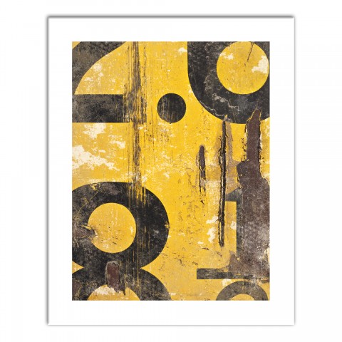 Vintage Yellow Sign Distressed 24x30 Canvas Wall Art