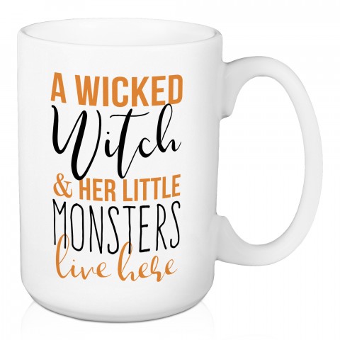 A Wicked Witch & Her Little Monsters 15 oz Mug