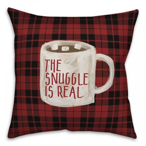 The Snuggle is Real 18x18 Spun Poly Pillow