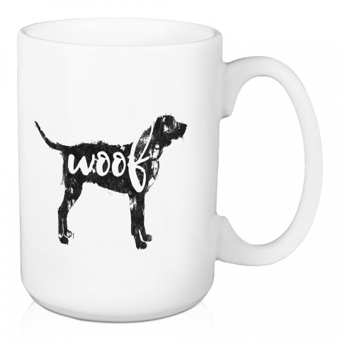 Woof Silhouette 15 oz Mug