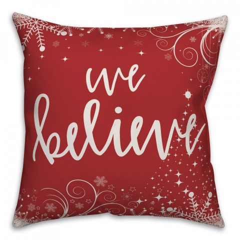 We Believe 18x18 Indoor / Outdoor Pillow