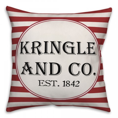 Kringle & Co. 18x18 Spun Poly Pillow