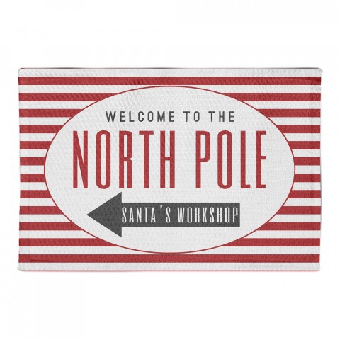 Welcome to the North Pole 2x3 Area Rug