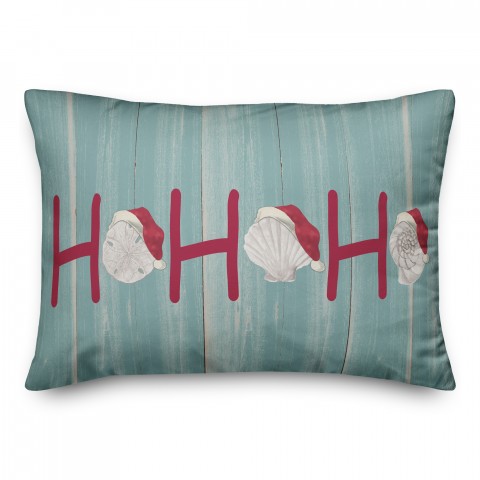 Ho Ho Ho Seashells 14x20 Spun Poly Pillow