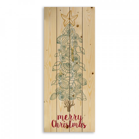 Shell Tree 14x36 Pallet Wood Art