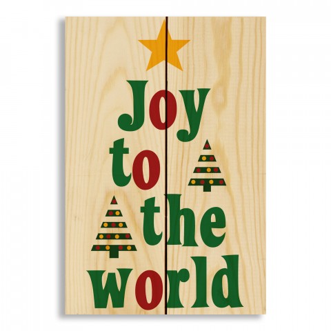 Joy to the World 7x10.5 Pallet Wood Art