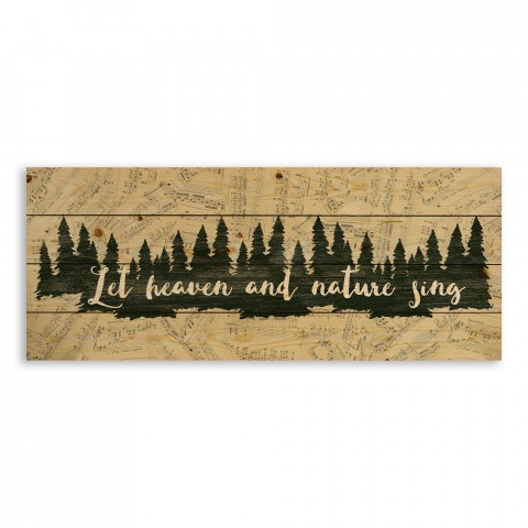 Let Heaven and Nature Sing 36x14 Pallet Wood Art