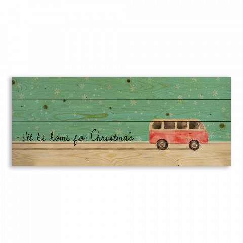 I'll Be Home for Christmas 36x14 Pallet Wood Art