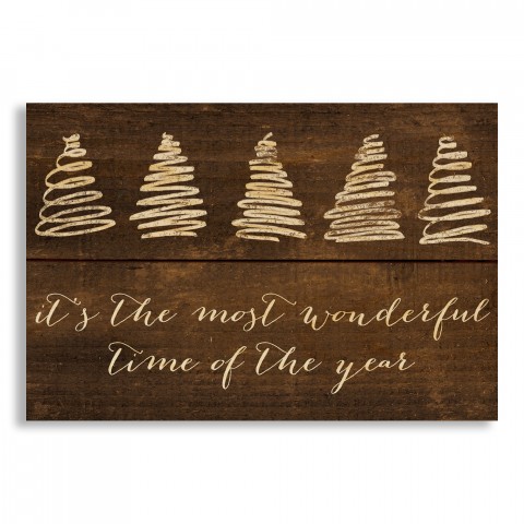 It's the Most Wonderful Time of the Year 10.5x7 Pallet Wood Art