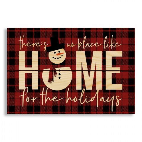 There's No Place Like Home for the Holiday's 10.5x7 Pallet Wood Art