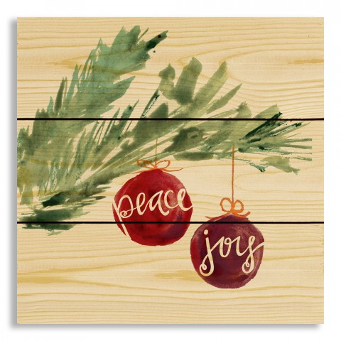 Peace & Joy 10.5x10.5 Pallet Wood Art