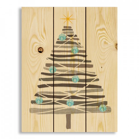 Christmas Wooden Tree 10.5x14 Pallet Wood Art