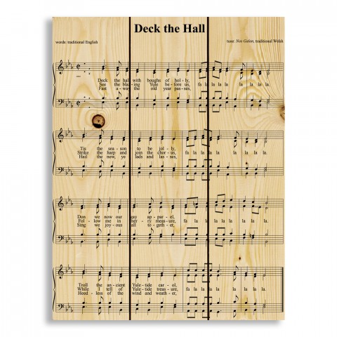 Deck the Halls 10.5x14 Pallet Wood Art
