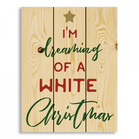 I'm Dreaming of a White Christmas 10.5x14 Pallet Wood Art