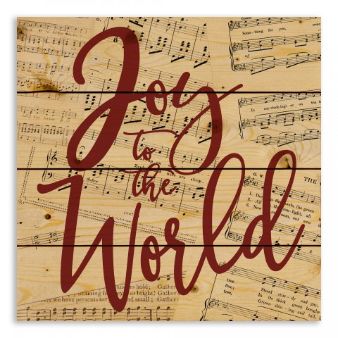 Joy to the World 14x14 Pallet Wood Art