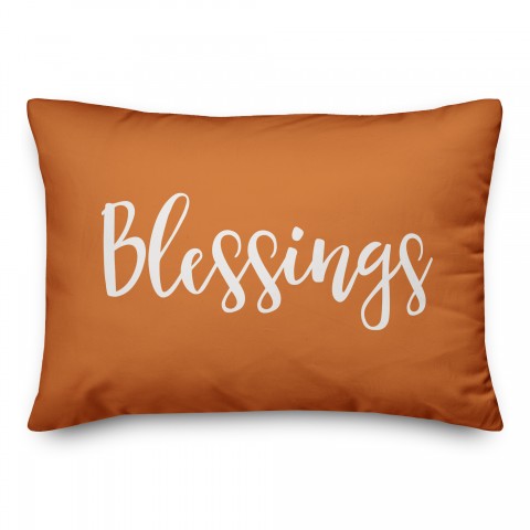 Blessings in Orange 14x20 Spun Poly Pillow