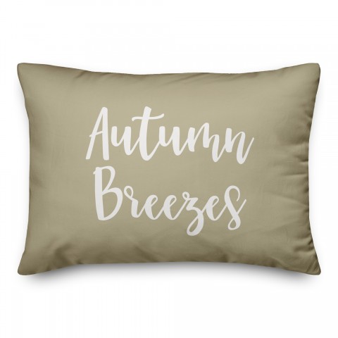 Autumn Breezes in Beige 14x20 Spun Poly Pillow