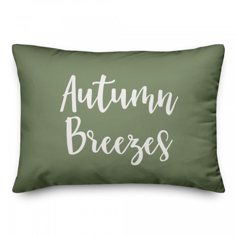 Autumn Breezes in Green 14x20 Spun Poly Pillow
