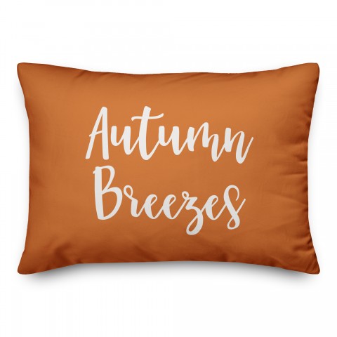 Autumn Breezes in Orange 14x20 Spun Poly Pillow