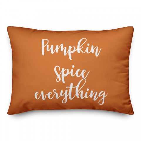 Pumpkin Spice And Everything Nice in Orange 14x20 Spun Poly Pillow